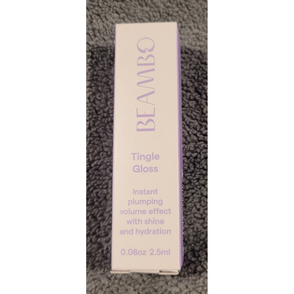 Lot of 4 Beambo Tingle Gloss Plumping Shine Hydration Clear Lip Gloss tingling